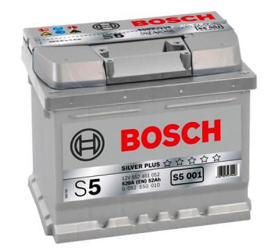 Аккумулятор BOSCH S5 Silver Plus 52 А/ч (001)